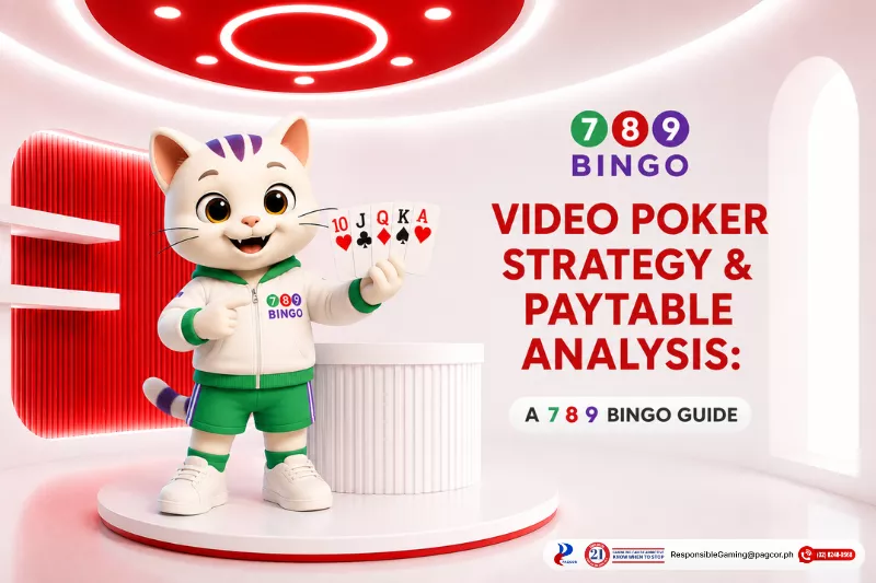 Video Poker Online Casino Strategy themed lucky cat