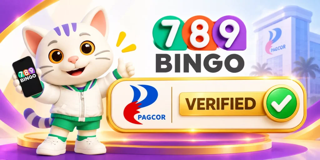 Online Gaming Platform, 789Bingo, Cat holding a phone, PAGCOR Verified