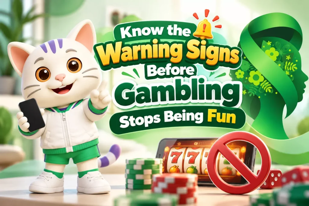 how to overcome gambling addiction, 789Bingo, Cat holding a phone, online casino, online gambling