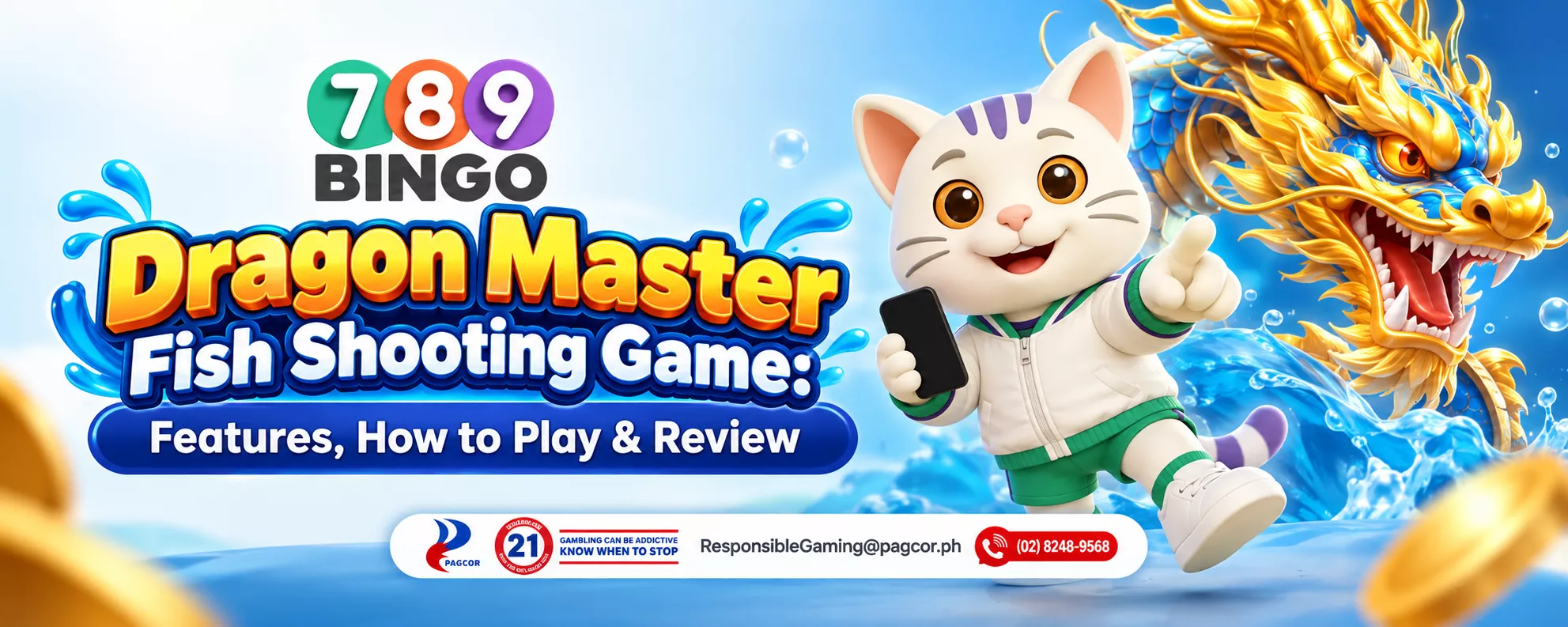 789Bingo, Cat holding a phone, Dragon Master Fish Shooting Game
