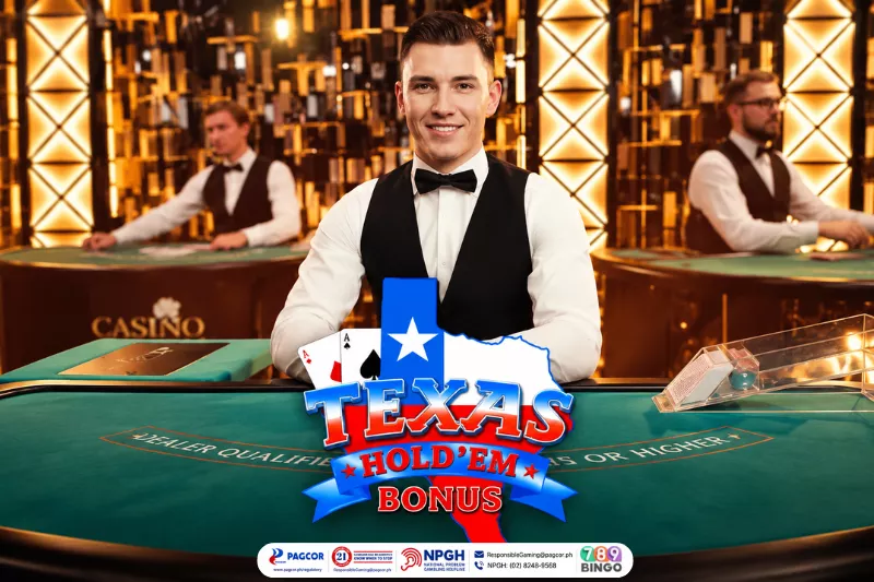 a live dealer on Texas Hold'em Bonus Poker by Evolution at 789Bingo