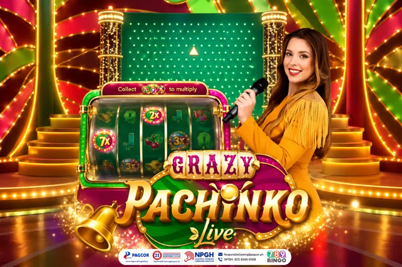 a live host on Crazy Pachinko by Evolution at 789Bingo