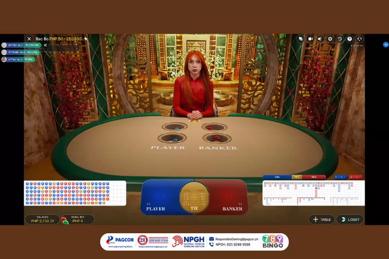 Bac Bo by Evolution on 789Bingo game interface