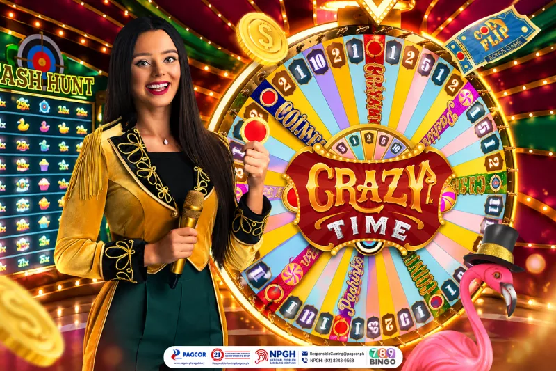 crazy time a, pachinko, color wheel, number wheel, symbol wheel, casino wheel game, evolution, evolution live, female host, wheel of fortune, spin the wheel, red and green background, pagcor, www.pagcor.ph/regulatory, npgh, national problem gambling helpline, npgh: (02) 8248-9568, ResponsibleGaming@pagcor.ph, 789bingo