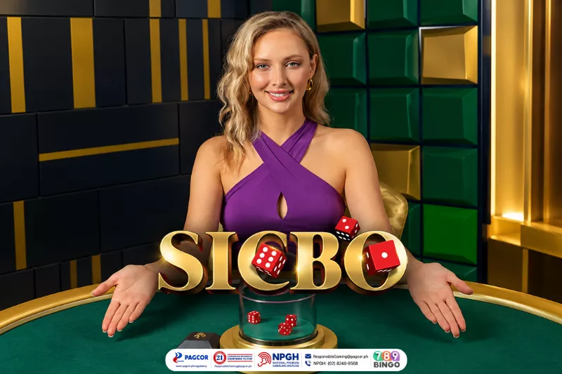M Sic Bo, Sic Bo, sa gaming, female host, Sic Bo table, dice, casino dice game, 3d cube abstract background, lights, green table, green-gold-black background, pagcor, www.pagcor.ph/regulatory, npgh, national problem gambling helpline, npgh: (02) 8248-9568, ResponsibleGaming@pagcor.ph, 789bingo