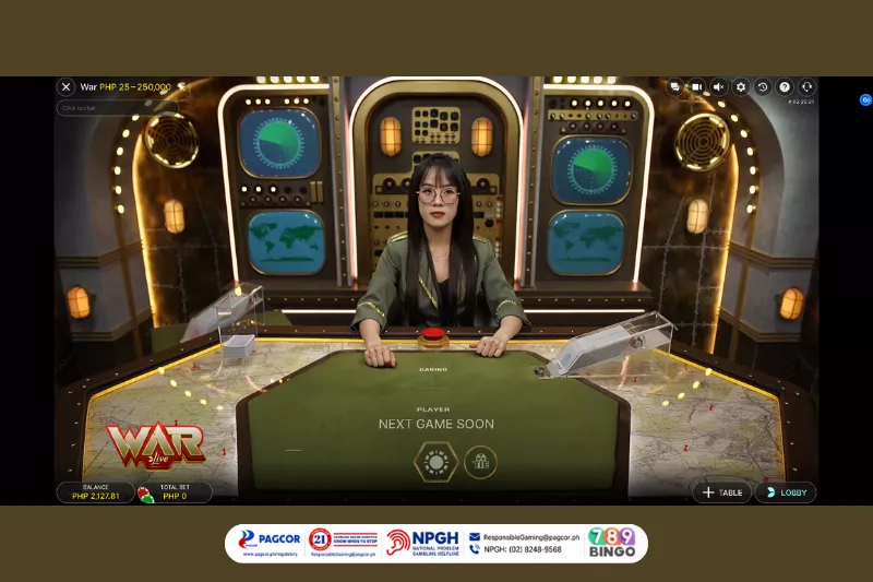 War by Evolution on 789Bingo game interface